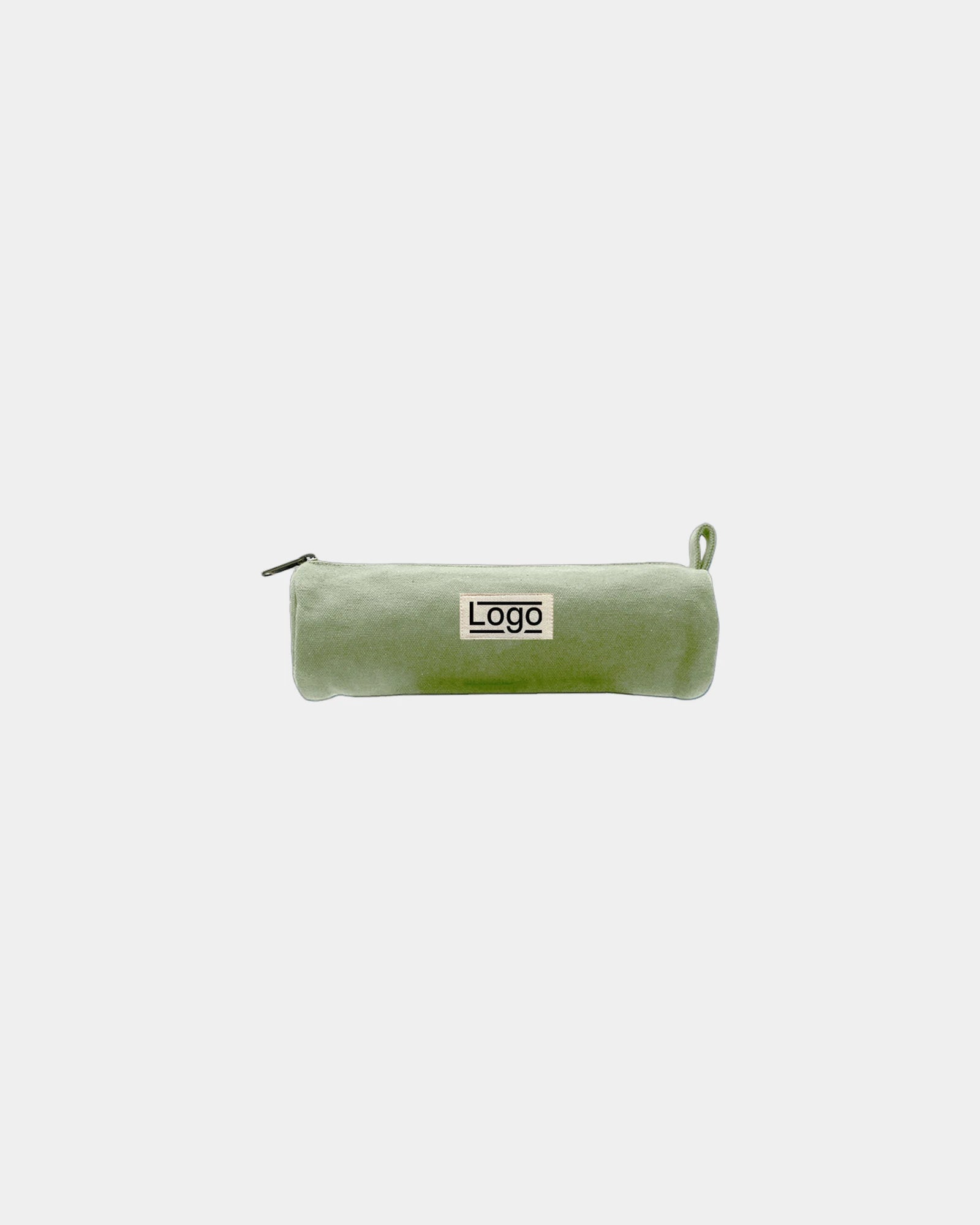Custom organic cotton Chloe round pouch Hindbag - Mint