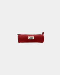 Custom organic cotton Chloe round pouch Hindbag - Brick Red