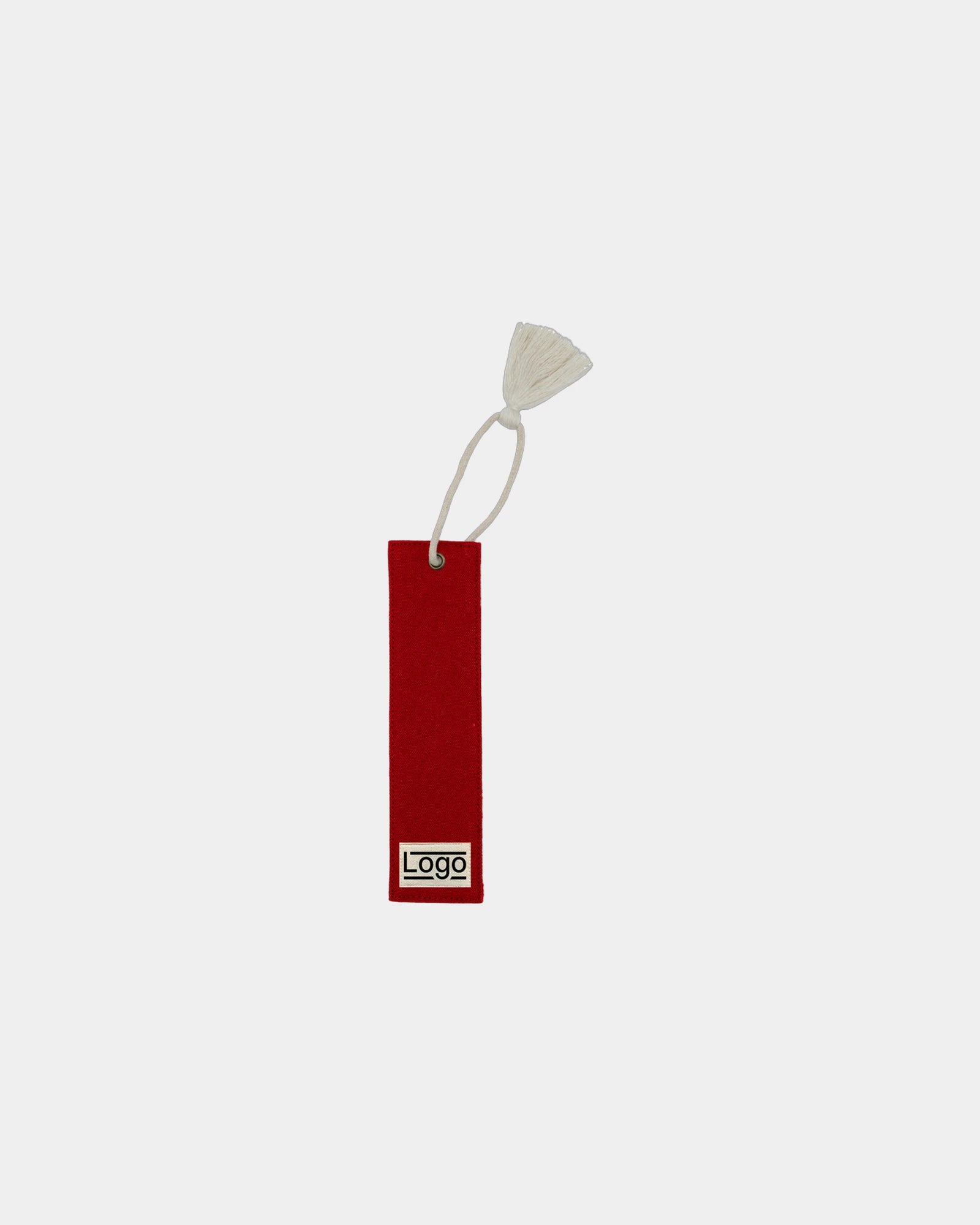 Custom GOTS organic cotton bookmark Hindbag Alex - Brick Red
