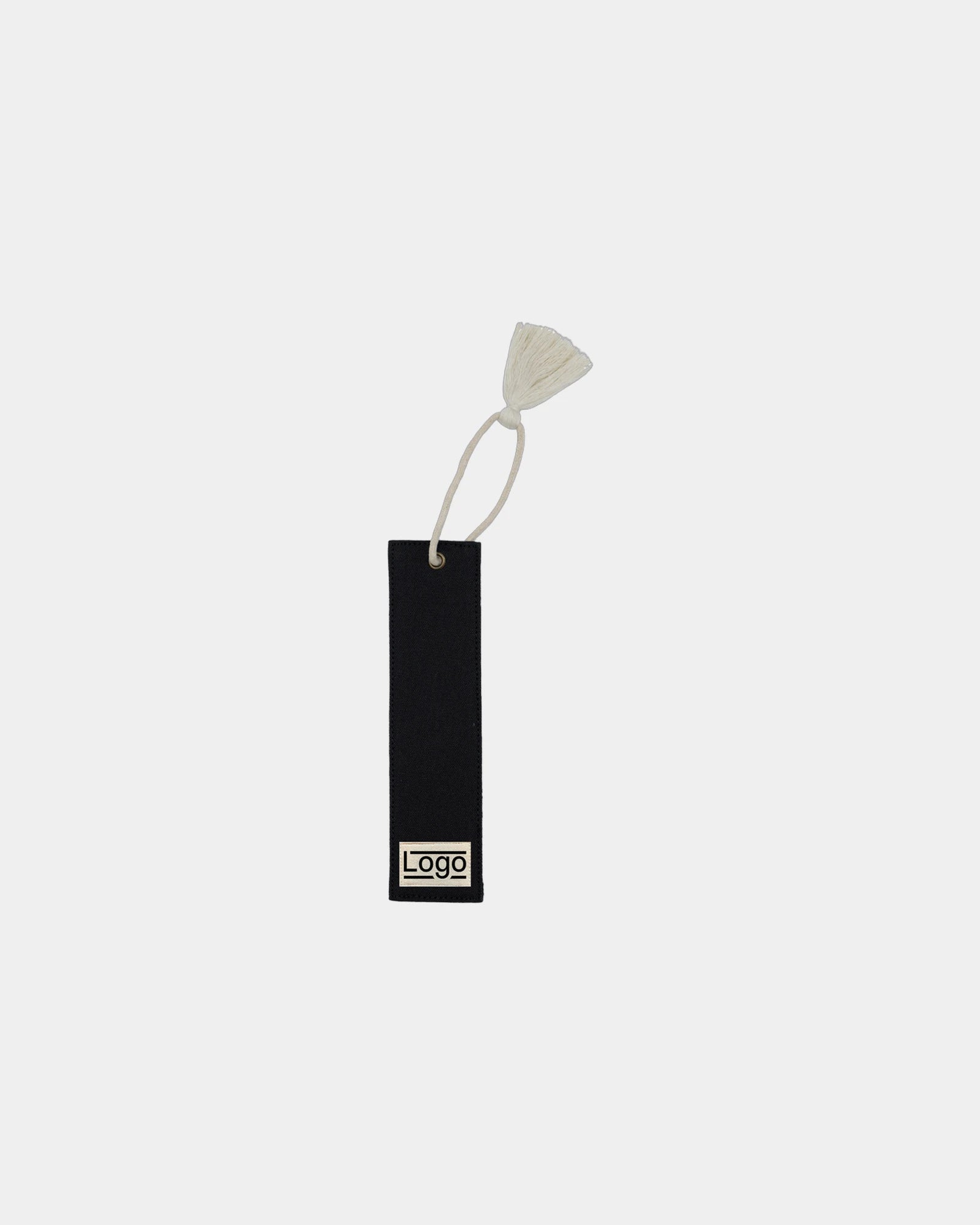 Custom GOTS organic cotton bookmark Hindbag Alex - Black
