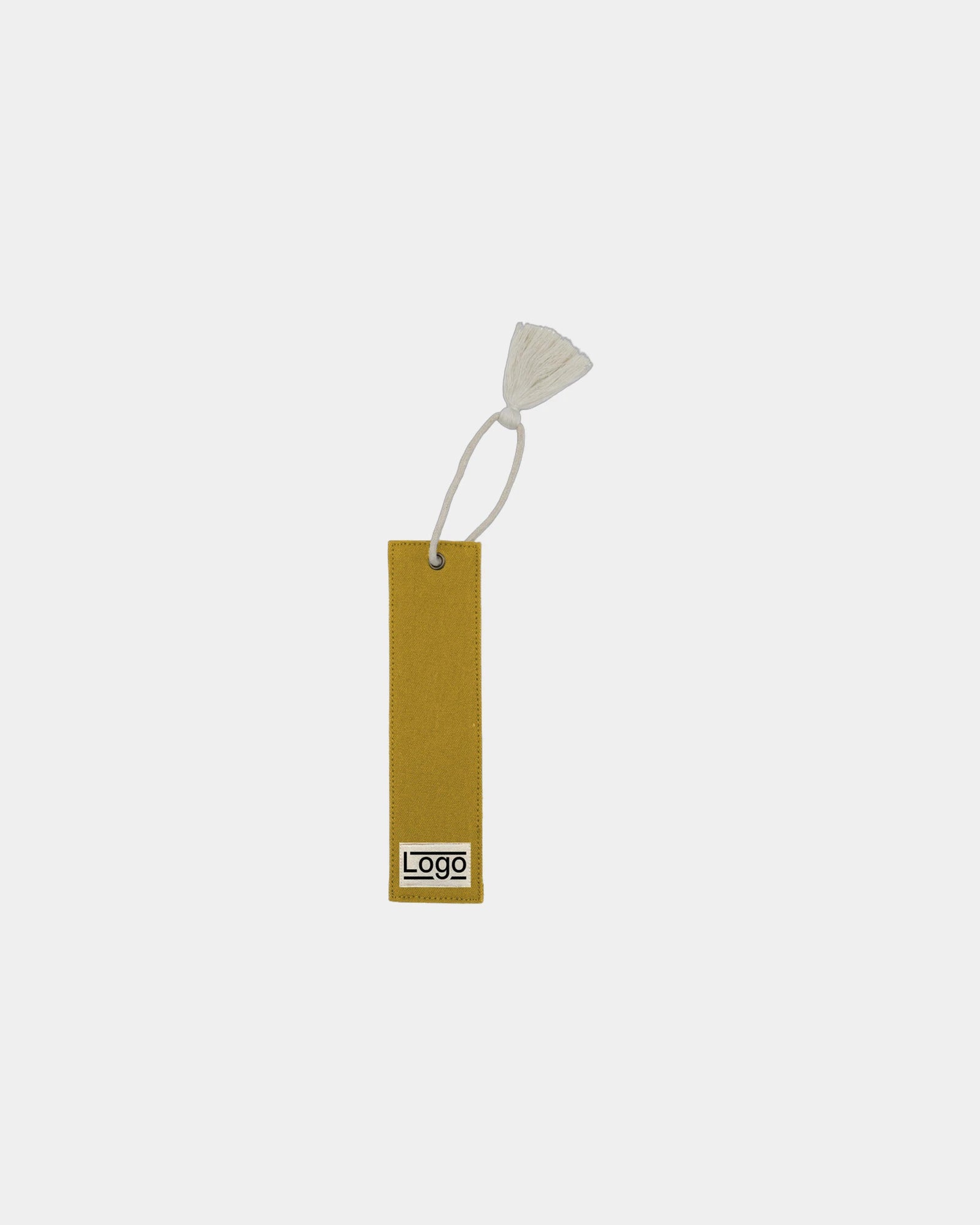 Custom GOTS organic cotton bookmark Hindbag Alex - Ochre