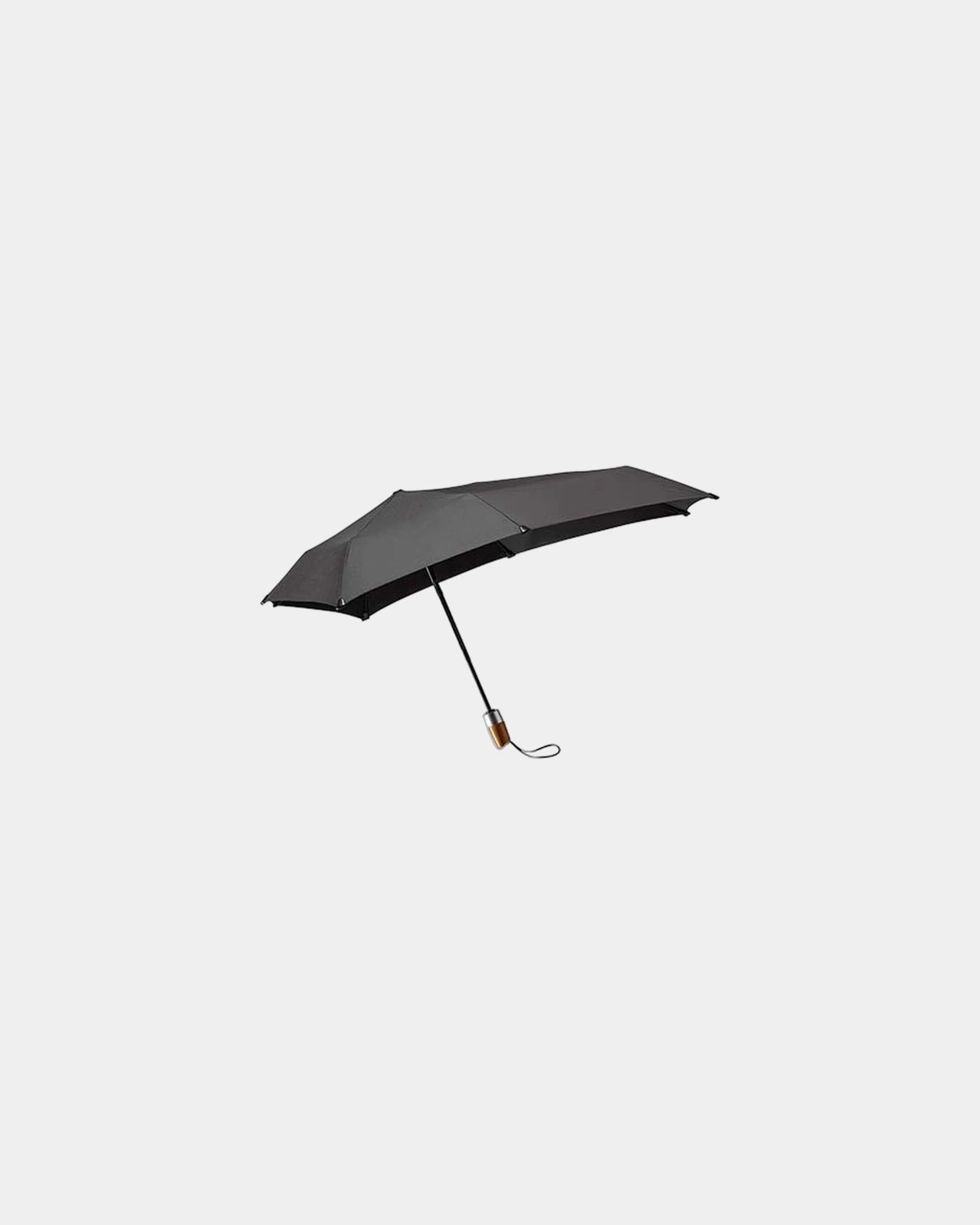 Promotional eco-friendly folding umbrella Senz Mini Deluxe - Pure Black