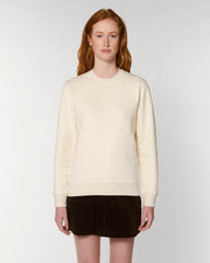 Premium unisex round neck sweatshirt in organic cotton to customize