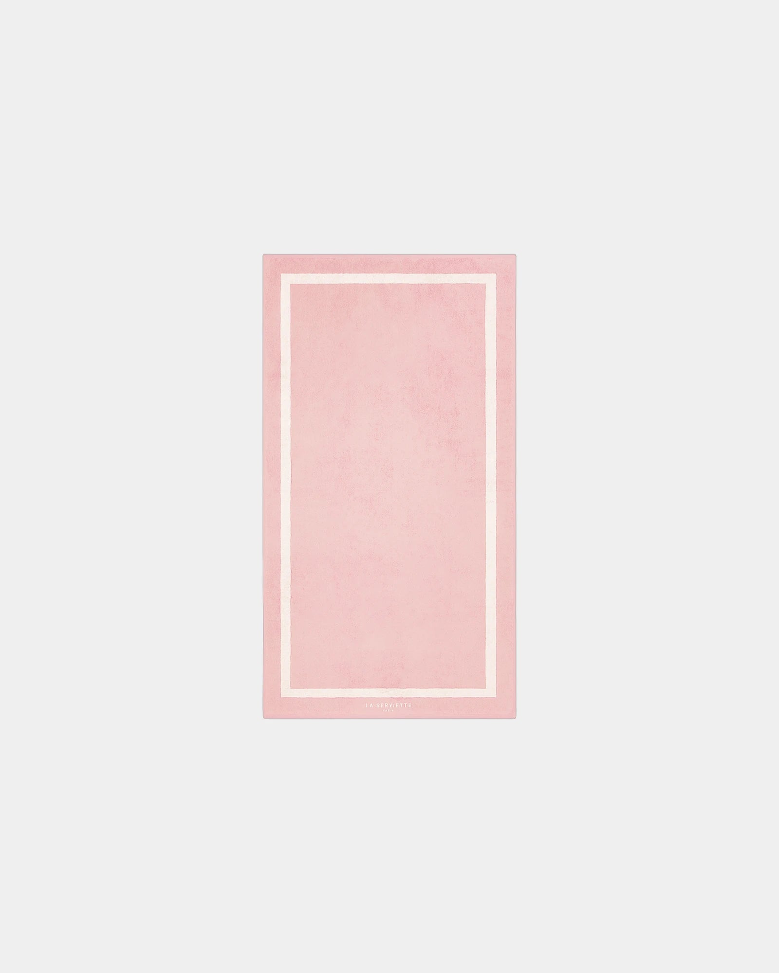 Custom eco-friendly beach towel LA SERVIETTE PARIS 90x170 - Nymph Pink