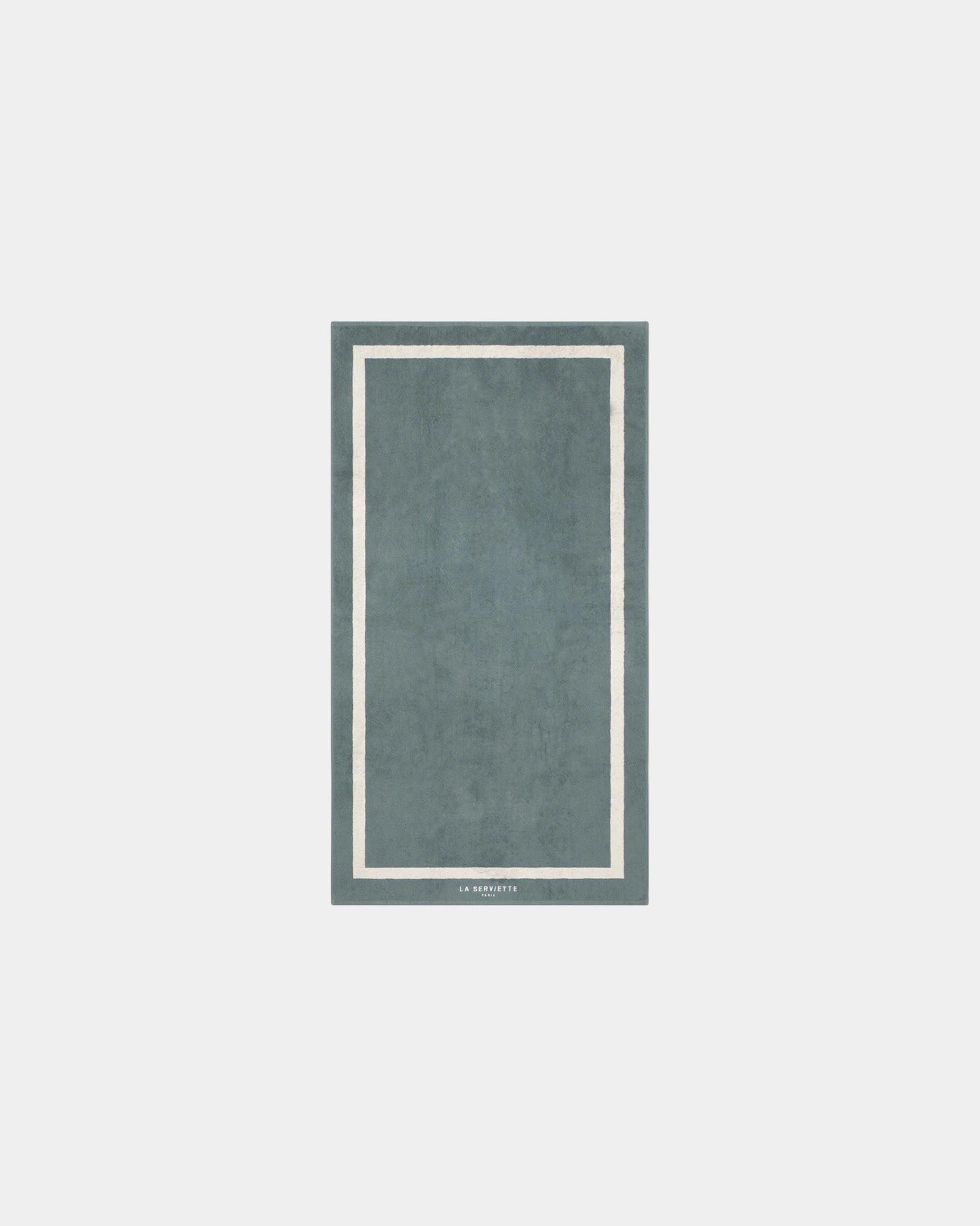 Custom eco-friendly beach towel LA SERVIETTE PARIS 90x170 - Grey