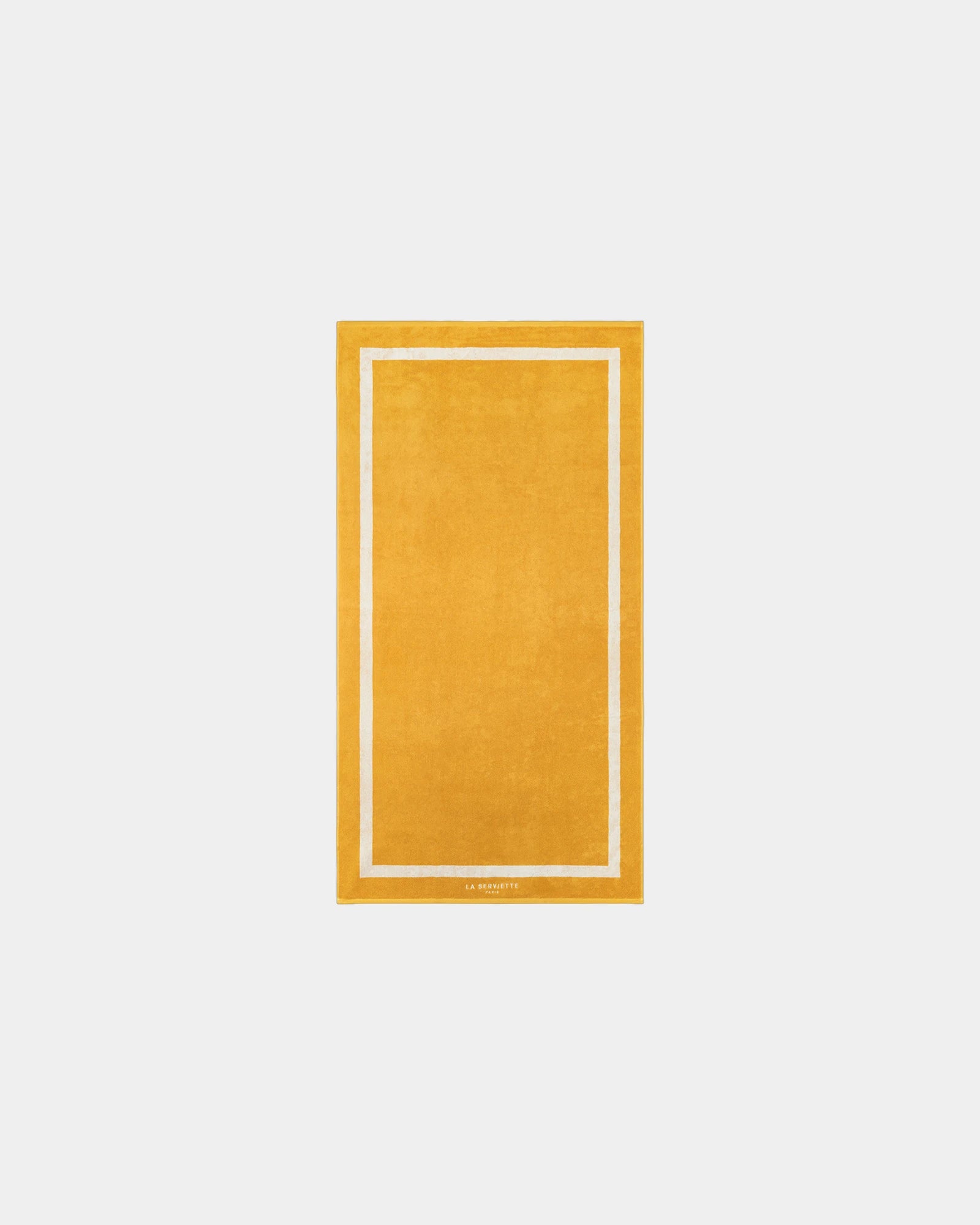 Custom eco-friendly beach towel LA SERVIETTE PARIS 90x170 - Gold Yellow