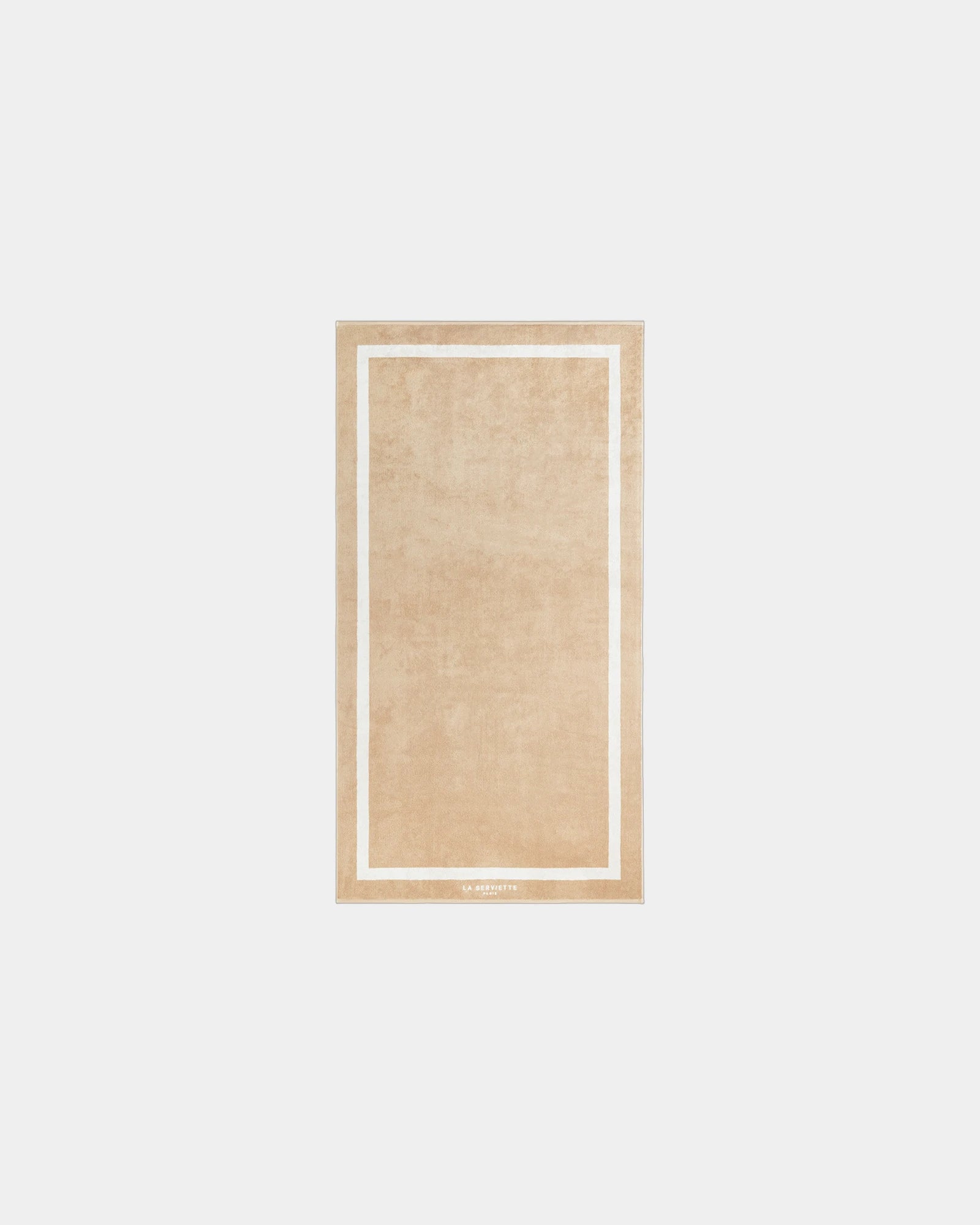 Custom eco-friendly beach towel LA SERVIETTE PARIS 90x170 - Sand