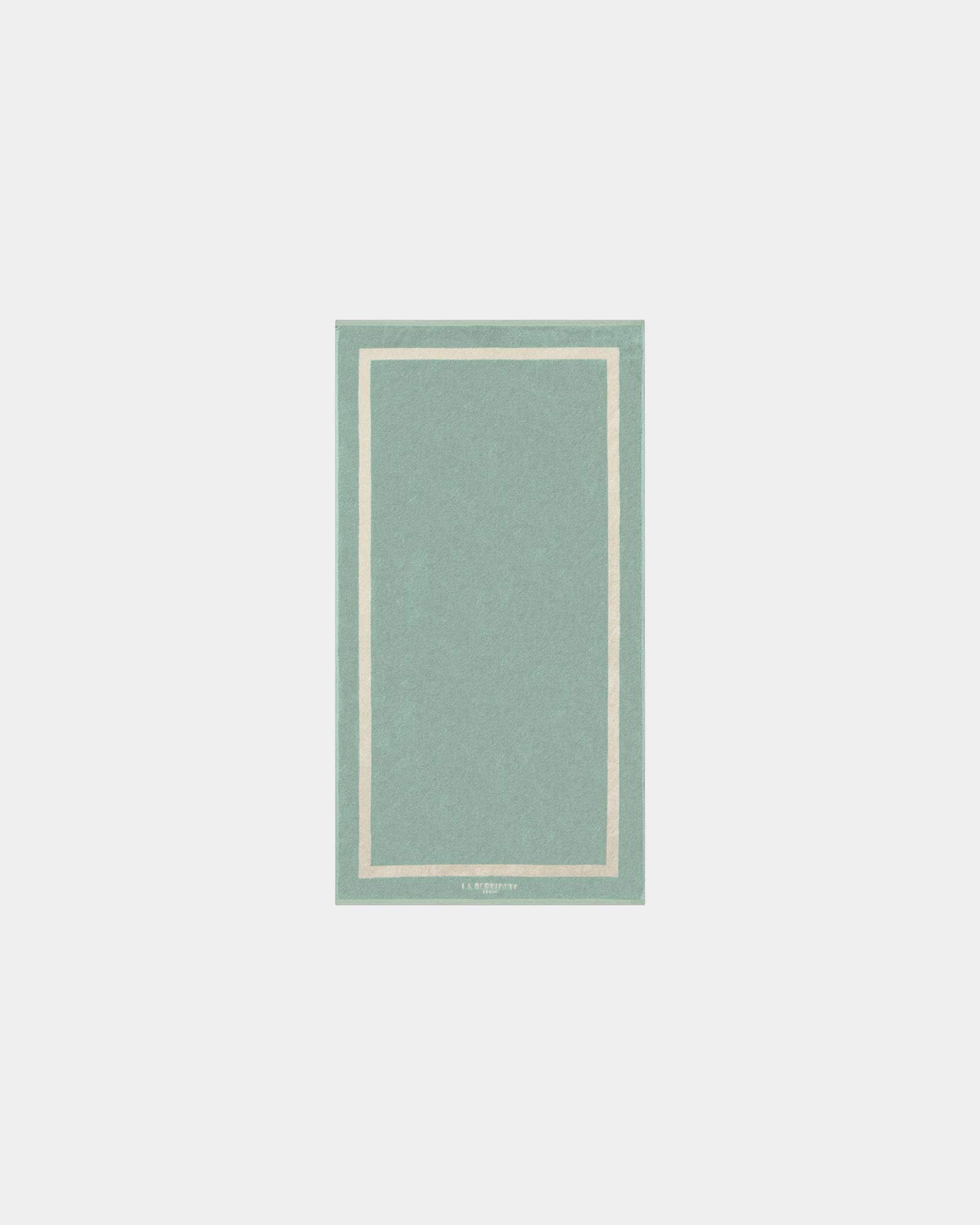 Custom eco-friendly beach towel LA SERVIETTE PARIS 90x170 - Sea Green