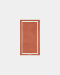 Custom eco-friendly beach towel LA SERVIETTE PARIS 90x170 - Rust