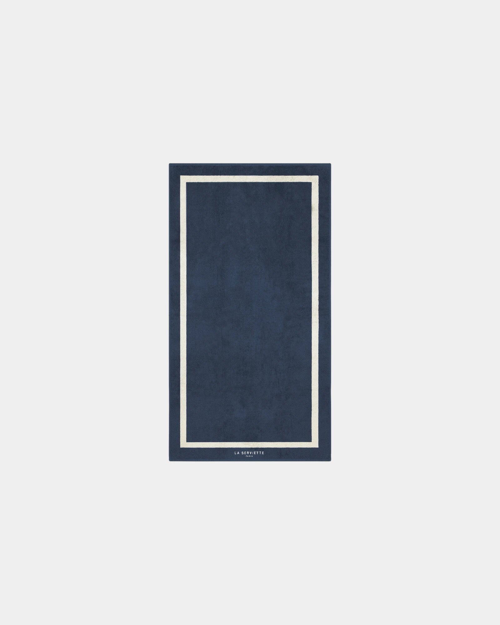 Custom eco-friendly beach towel LA SERVIETTE PARIS 90x170 - Ocean Blue