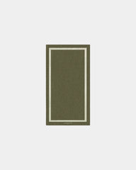 Custom eco-friendly beach towel LA SERVIETTE PARIS 90x170 - Olive Green