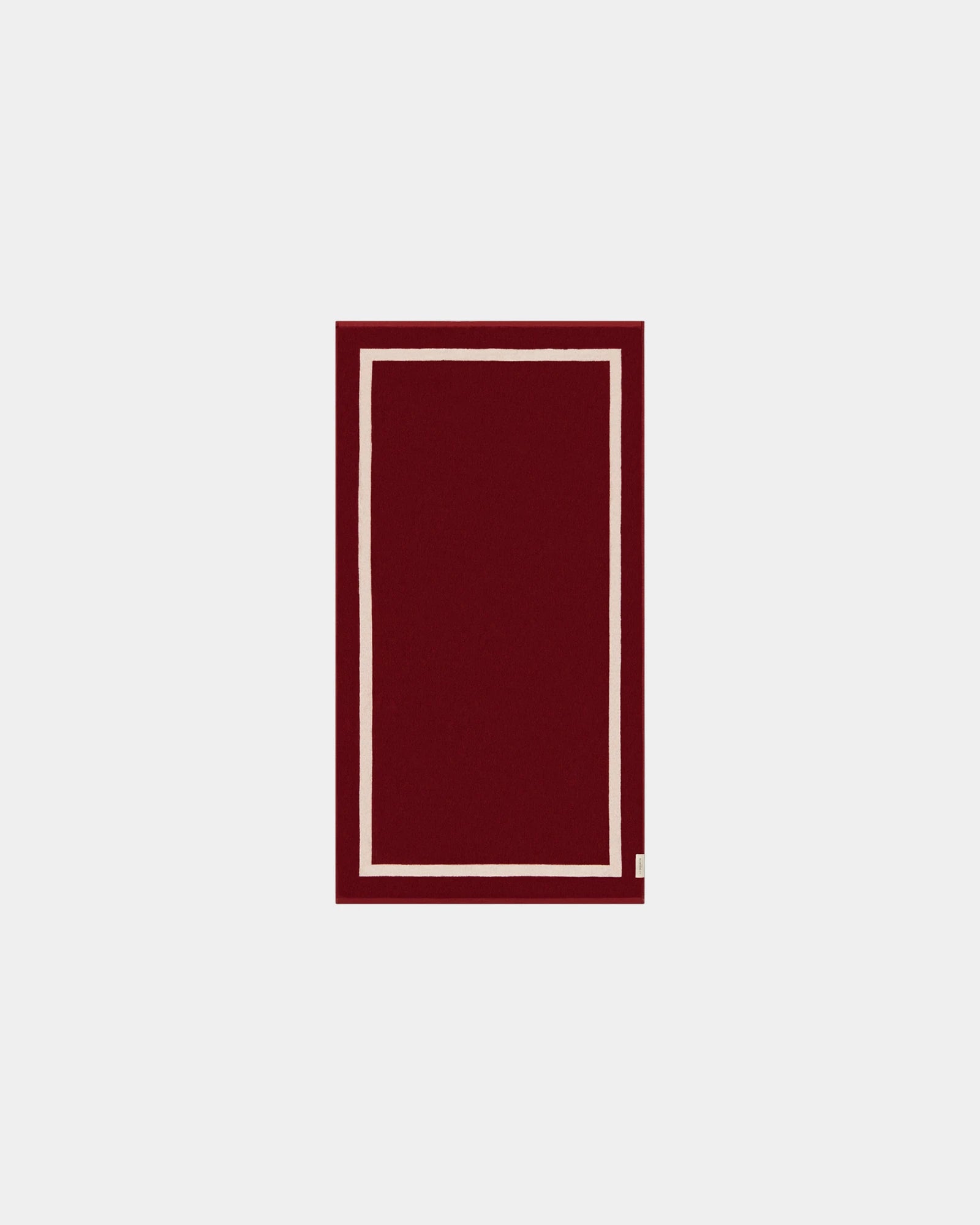 Custom eco-friendly beach towel LA SERVIETTE PARIS 90x170 - Garnet Red