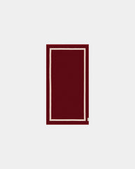 Custom eco-friendly beach towel LA SERVIETTE PARIS 90x170 - Garnet Red
