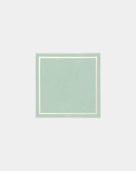 Custom eco-friendly beach towel LA SERVIETTE PARIS XXL - Sea Green / Cream