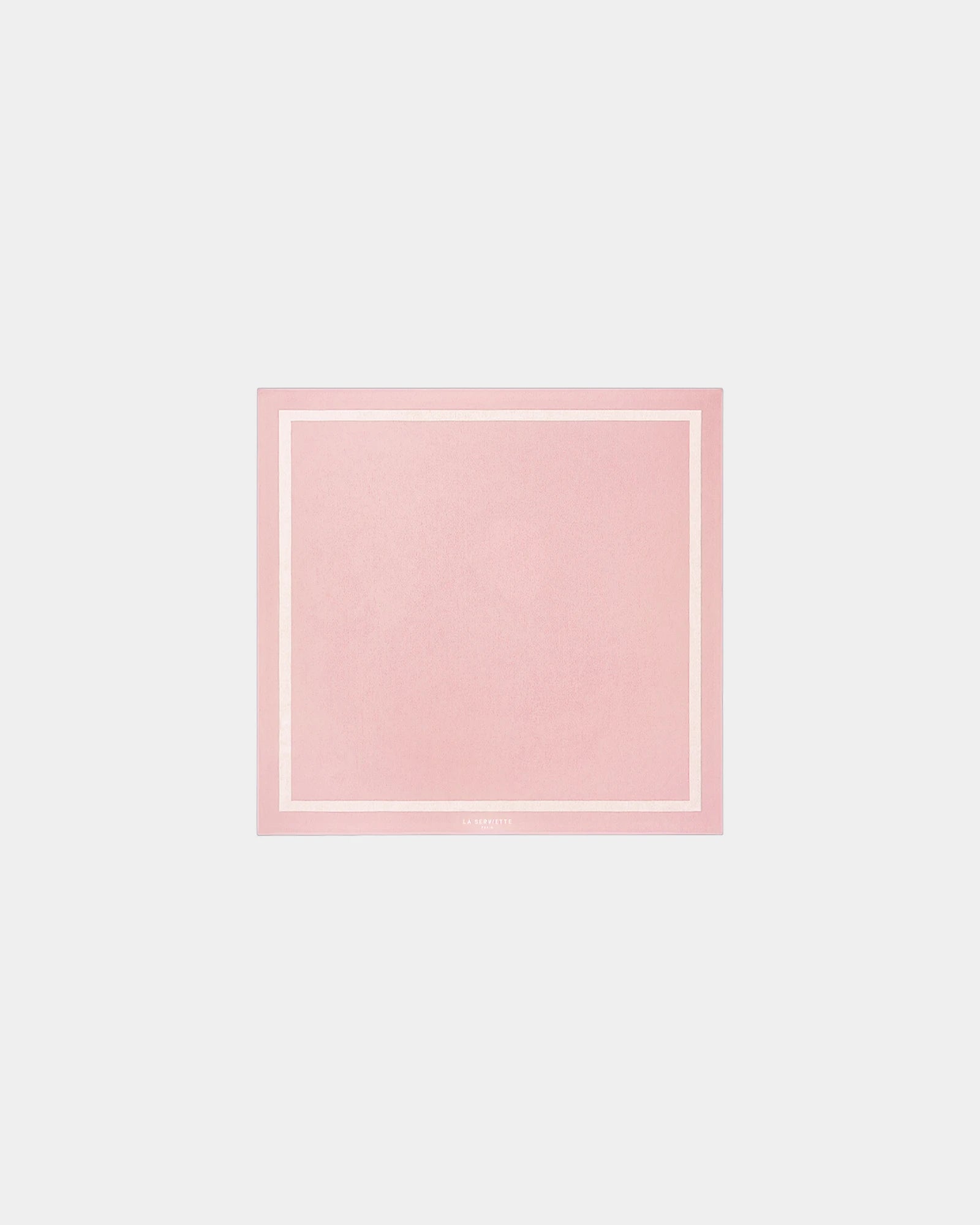 Custom eco-friendly beach towel LA SERVIETTE PARIS XXL - Nymph Pink / Cream