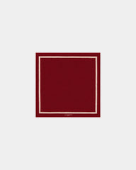 Custom eco-friendly beach towel LA SERVIETTE PARIS XXL - Garnet Red / Cream