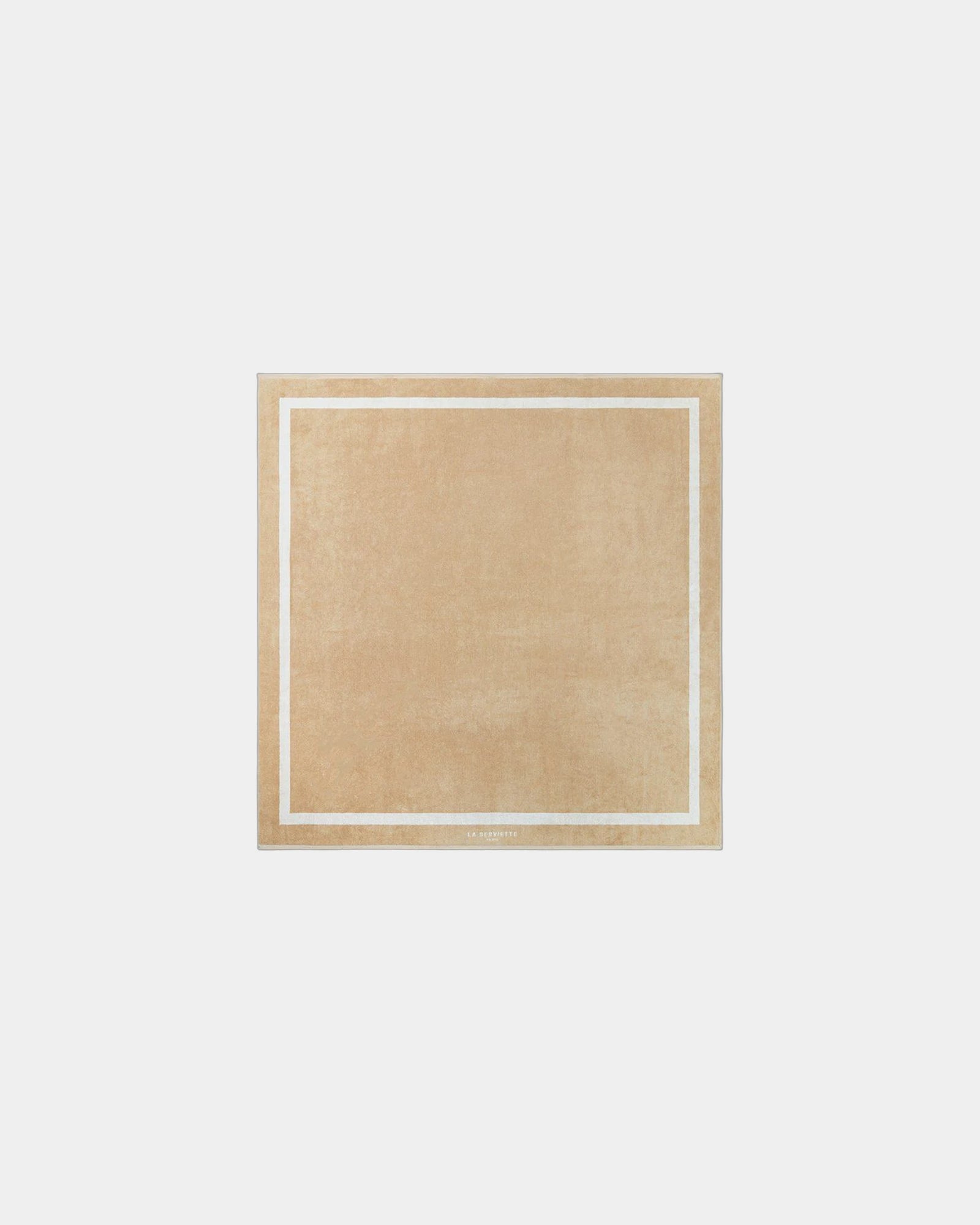 Custom eco-friendly beach towel LA SERVIETTE PARIS XXL - Sand / Cream