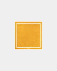 Custom eco-friendly beach towel LA SERVIETTE PARIS XXL - Gold Yellow / Cream