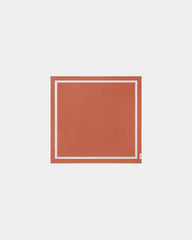 Custom eco-friendly beach towel LA SERVIETTE PARIS XXL - Rust / Cream