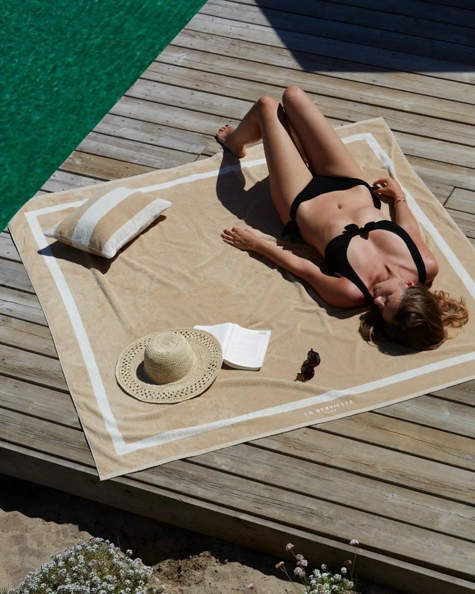 Custom eco-friendly beach towel LA SERVIETTE PARIS XXL - 11