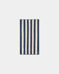Custom eco-friendly beach towel LA SERVIETTE PARIS - Bleu Ocean / Cream