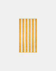 Custom eco-friendly beach towel LA SERVIETTE PARIS - Gold Yellow / Cream