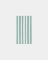 Custom eco-friendly beach towel LA SERVIETTE PARIS - Sea Green / Cream