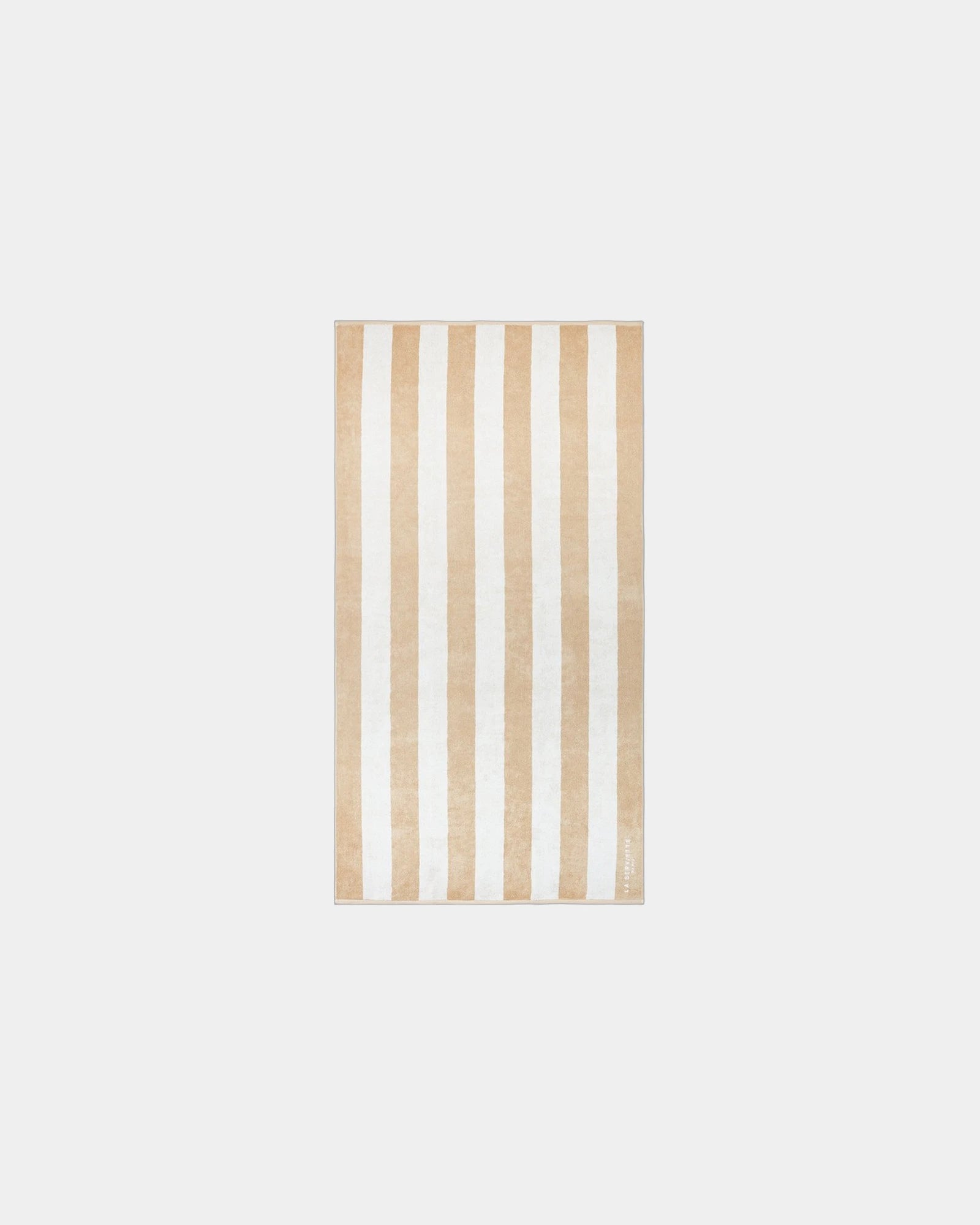 Custom eco-friendly beach towel LA SERVIETTE PARIS - Sand / Cream
