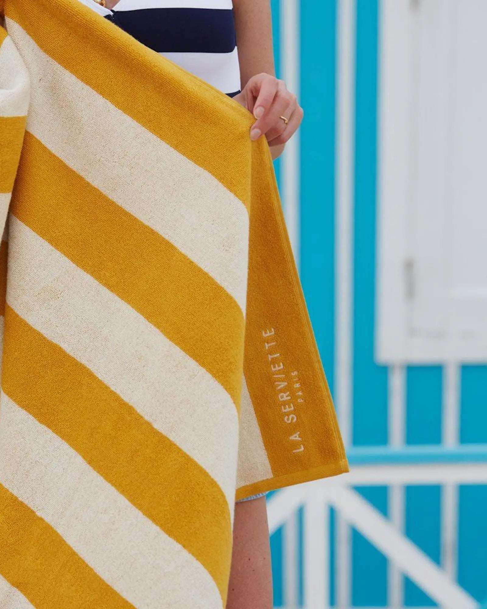 Custom eco-friendly beach towel LA SERVIETTE PARIS - 21