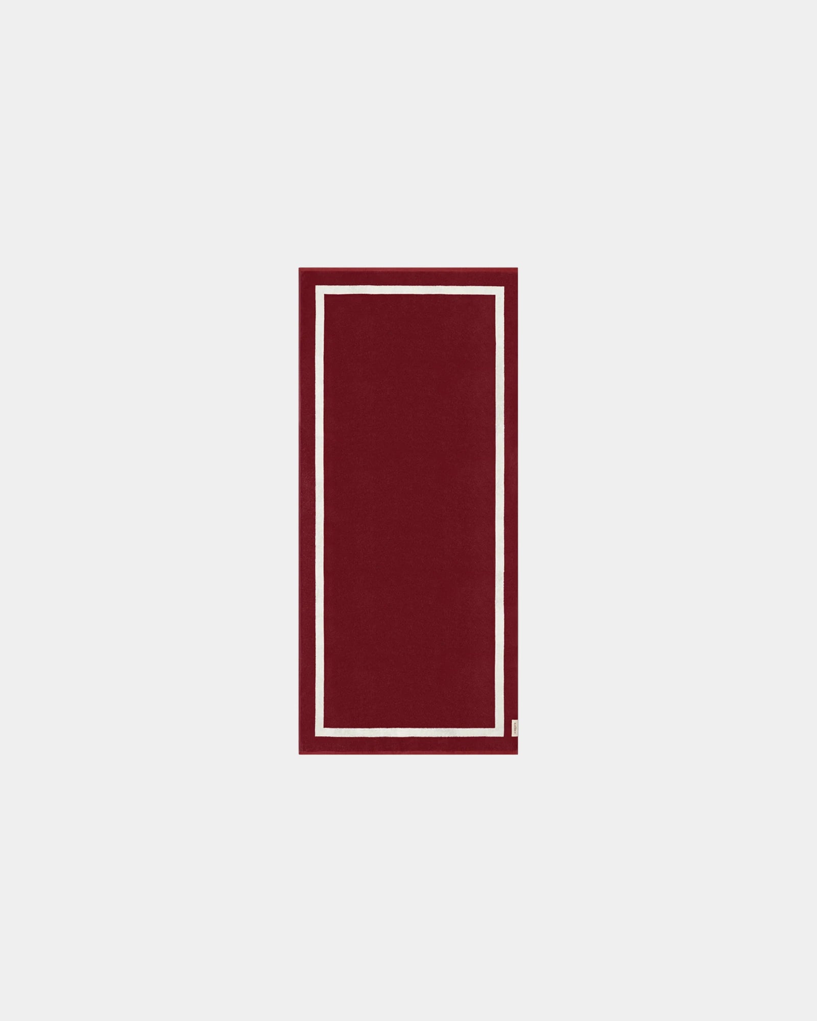 Custom eco-friendly beach towel LA SERVIETTE PARIS 90x200 - Garnet Red