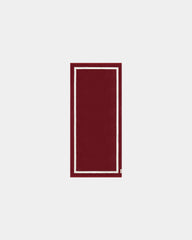 Custom eco-friendly beach towel LA SERVIETTE PARIS 90x200 - Garnet Red