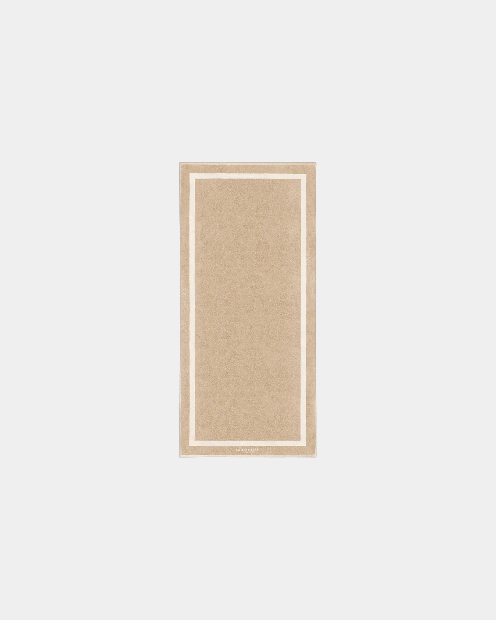 Custom eco-friendly beach towel LA SERVIETTE PARIS 90x200 - Sand