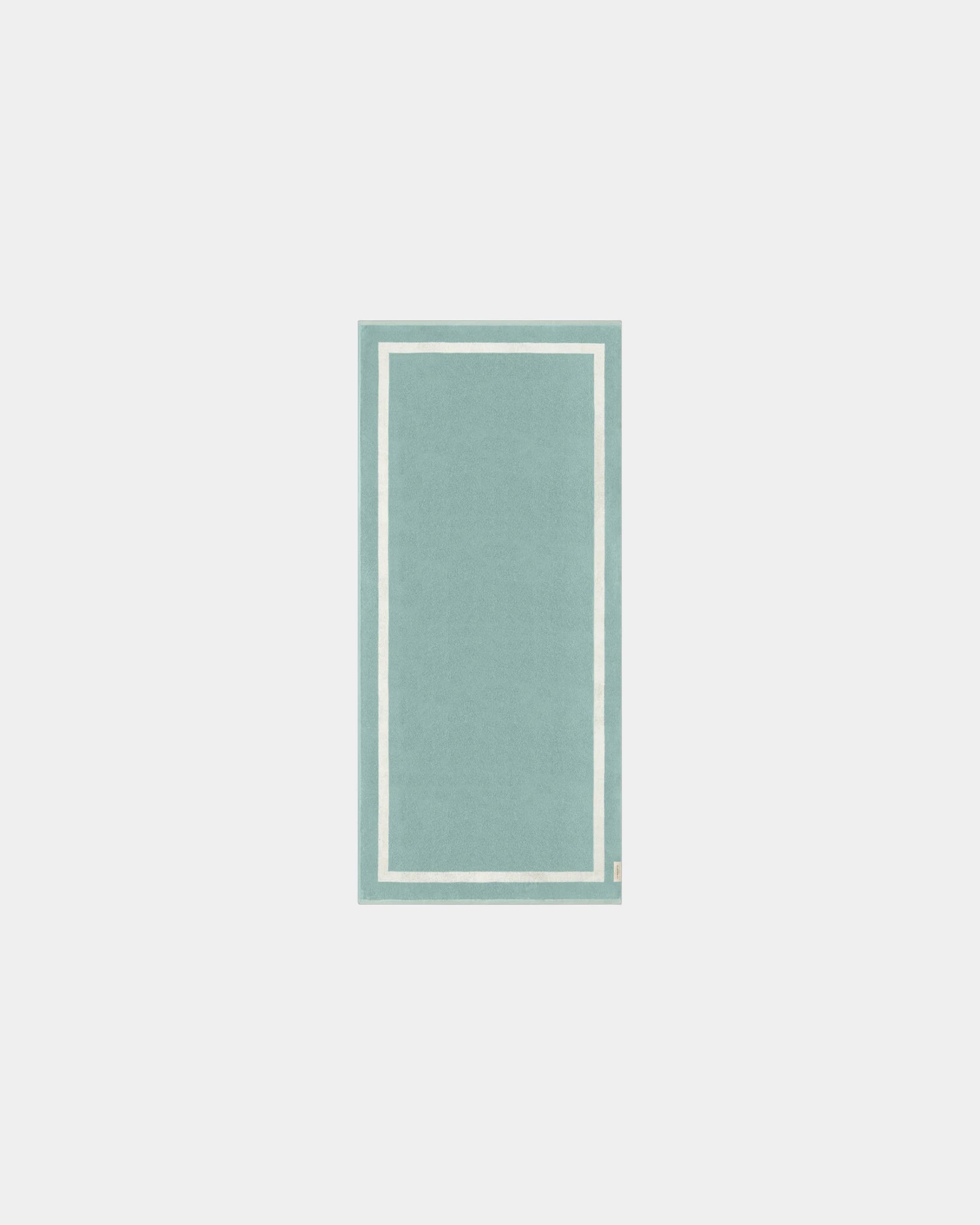 Custom eco-friendly beach towel LA SERVIETTE PARIS 90x200 - Sea Green