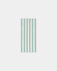 Custom eco-friendly beach towel LA SERVIETTE PARIS - Sea Green / Cream