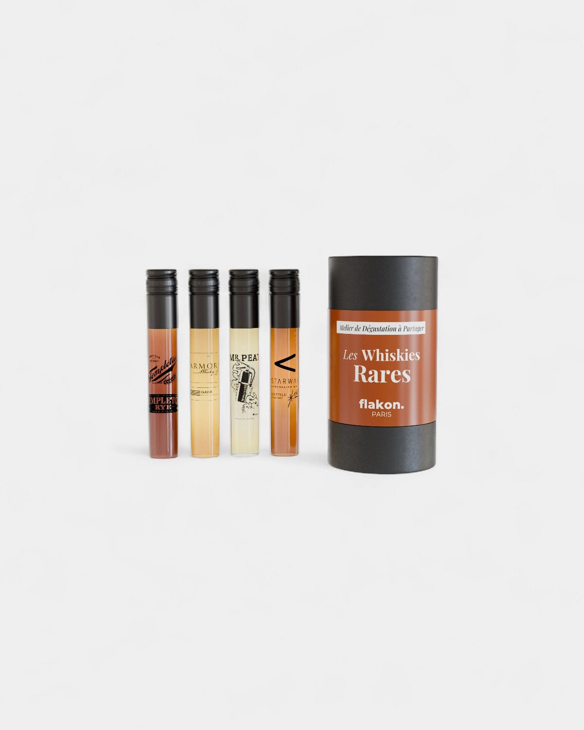 Tasting box 4 customizable spirit bottles