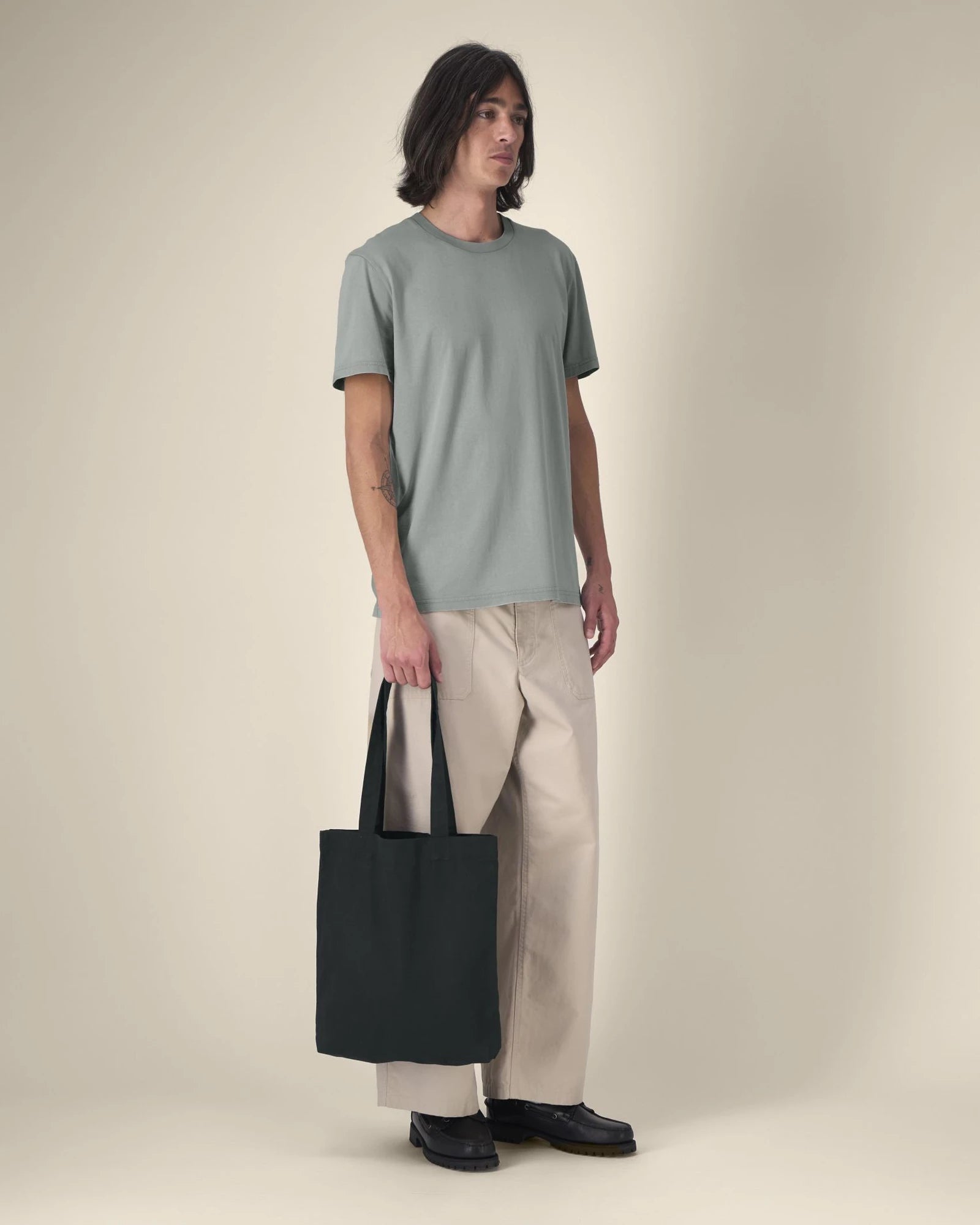 Custom recycled tote bag Stanley/Stella Le tote bag tissé - Black