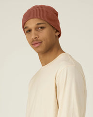 Custom organic cotton beanie Stanley/Stella Fisherman - Heritage Brown