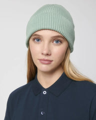 Custom organic cotton beanie Stanley/Stella Fisherman - Aloe