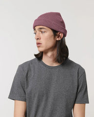 Custom organic cotton beanie Stanley/Stella Fisherman - Hibiscus Rose