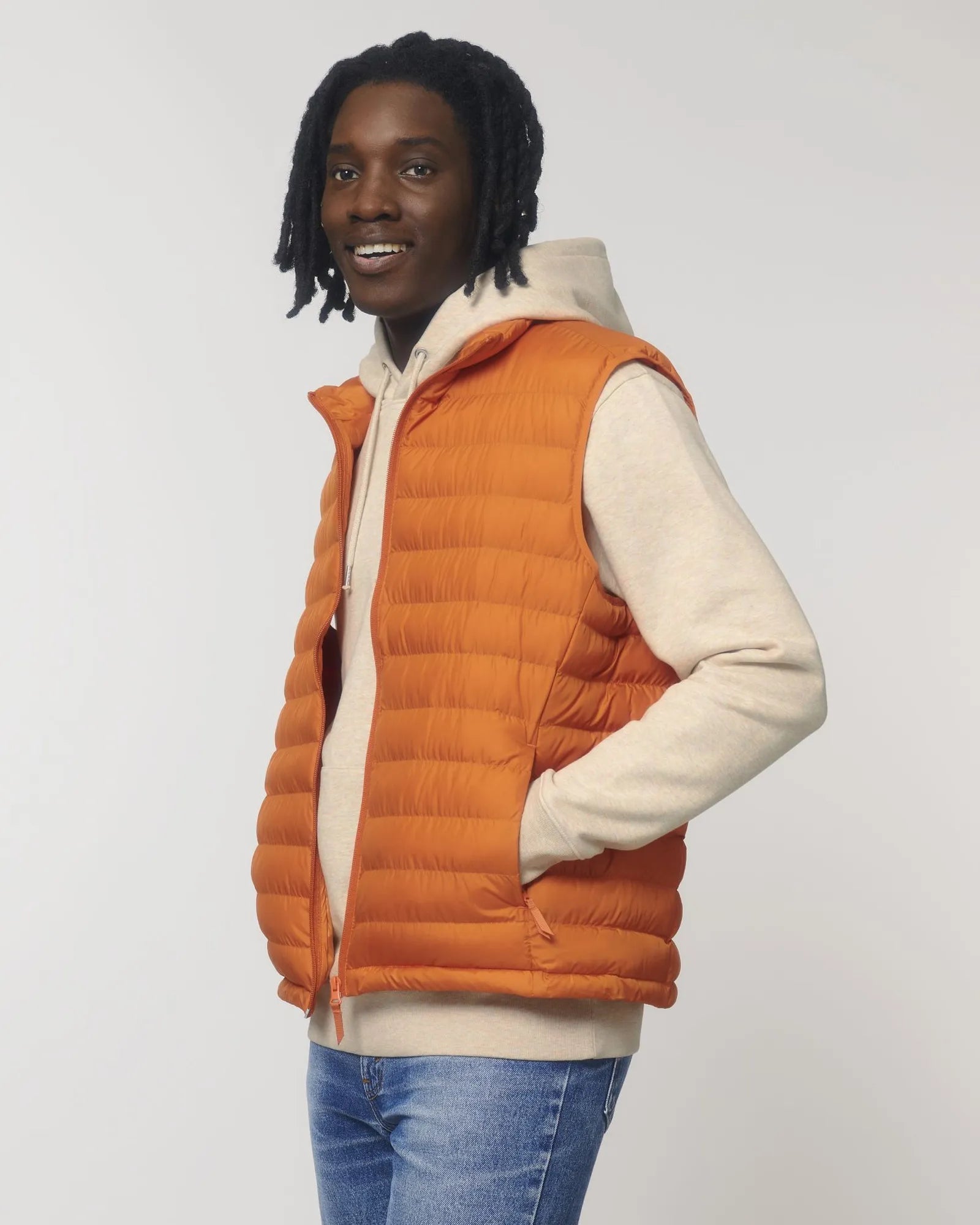 Custom recycled polyester women's bodywarmer Stanley/Stella - Flame Orange
