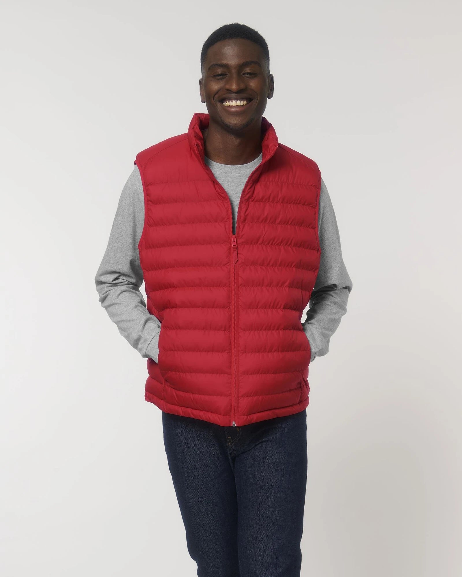 Custom recycled polyester women's bodywarmer Stanley/Stella - Red