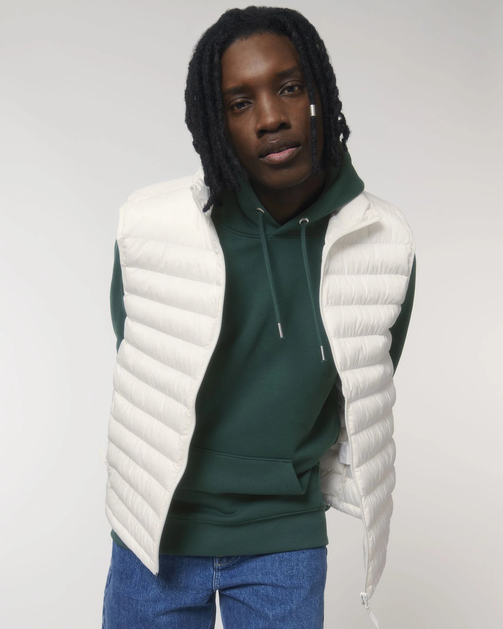 Custom recycled polyester women's bodywarmer Stanley/Stella - Off White
