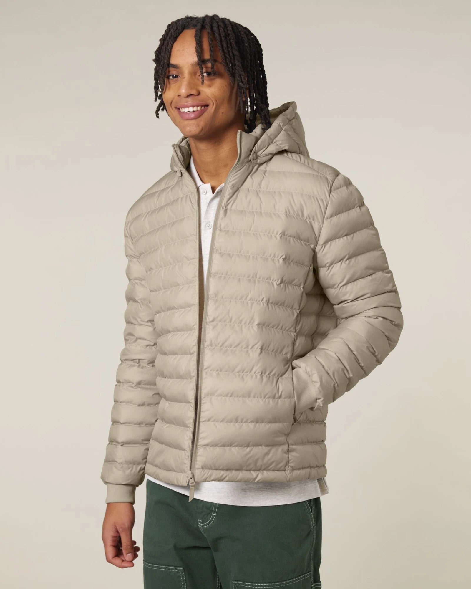 Custom recycled polyester jacket Stanley/Stella Voyager - Desert Dust