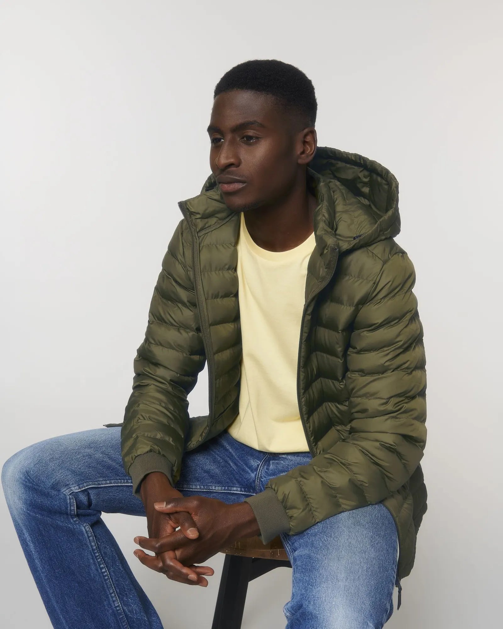 Custom recycled polyester jacket Stanley/Stella Voyager - British Khaki