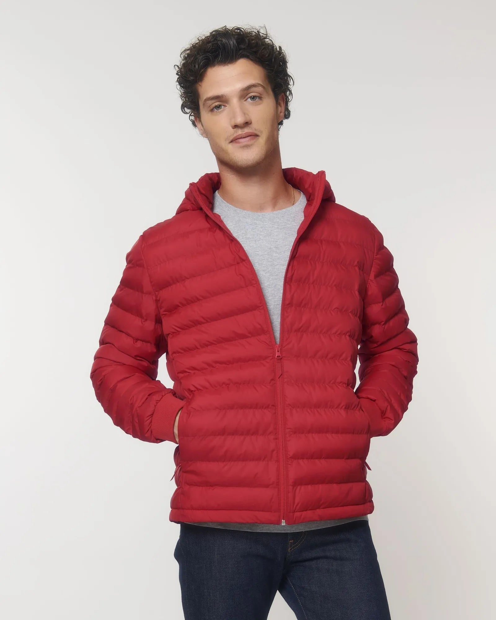 Custom recycled polyester jacket Stanley/Stella Voyager - Red