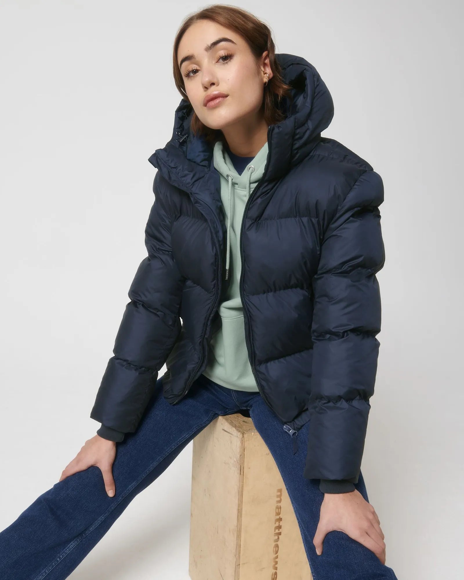 Custom recycled oversized jacket Stanley/Stella Puffer - 5
