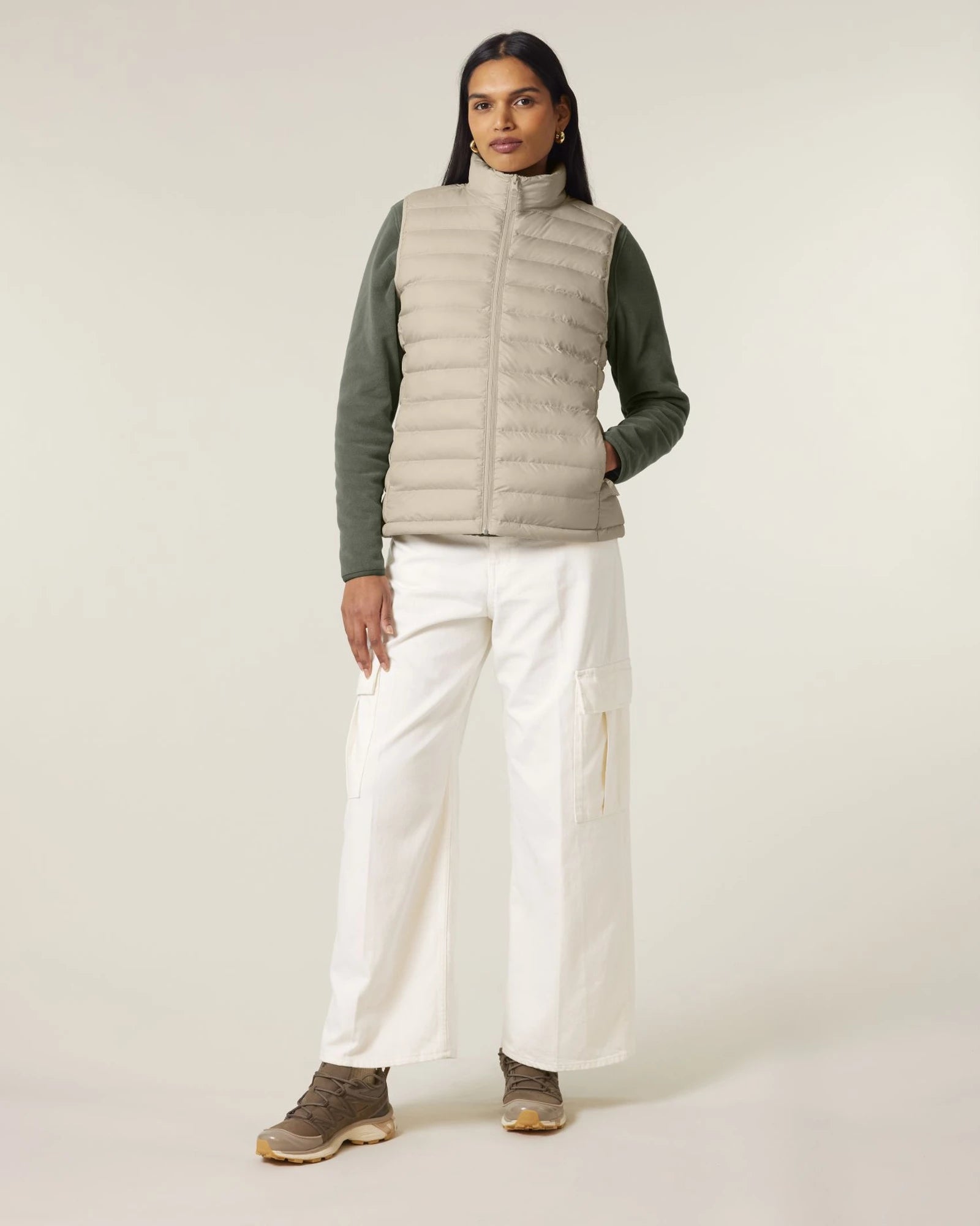 Custom recycled polyester women's vest Stanley/Stella - Desert Dust