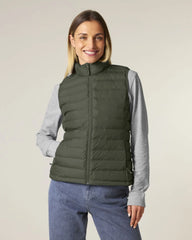 Custom recycled polyester women's vest Stanley/Stella - Khaki