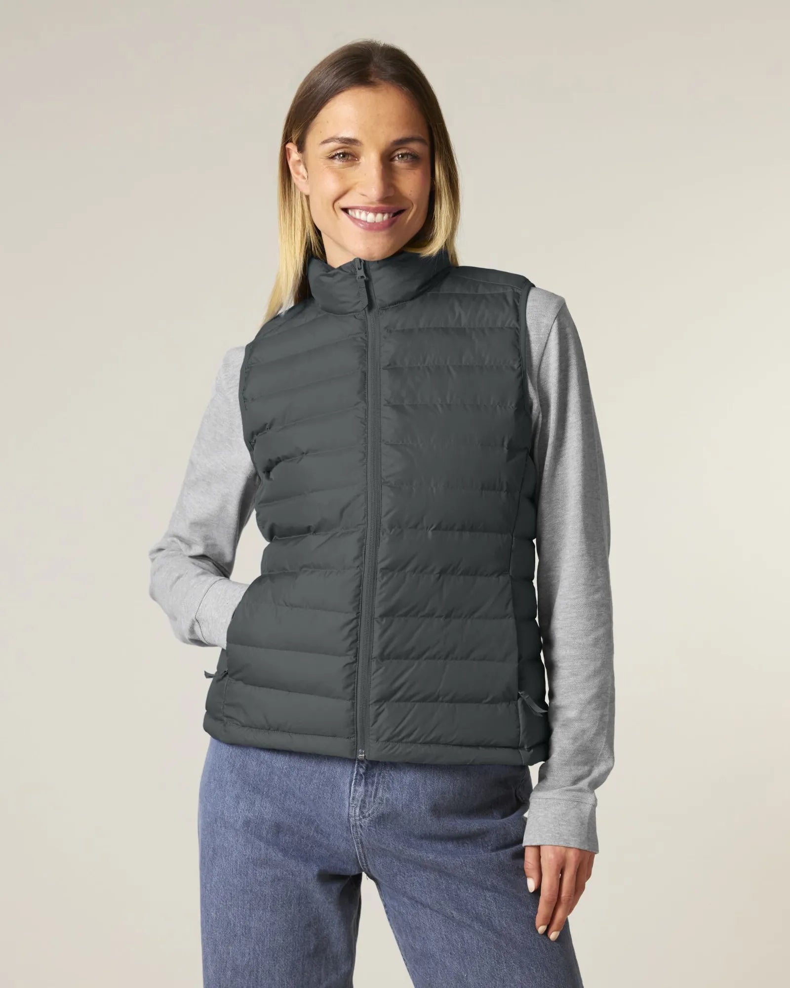 Custom recycled polyester women's vest Stanley/Stella - Anthracite