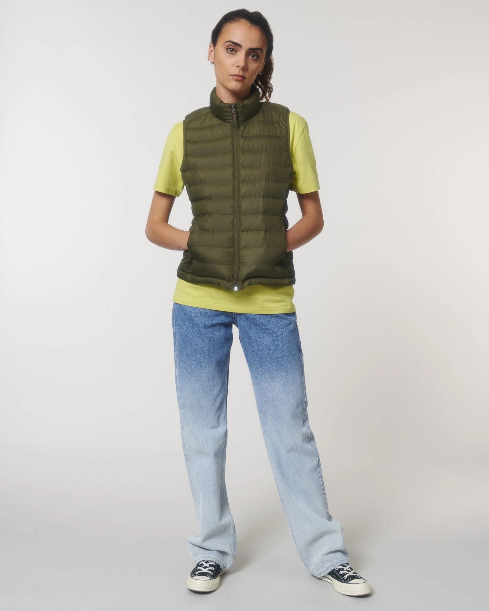 Custom recycled polyester women's vest Stanley/Stella - British Khaki